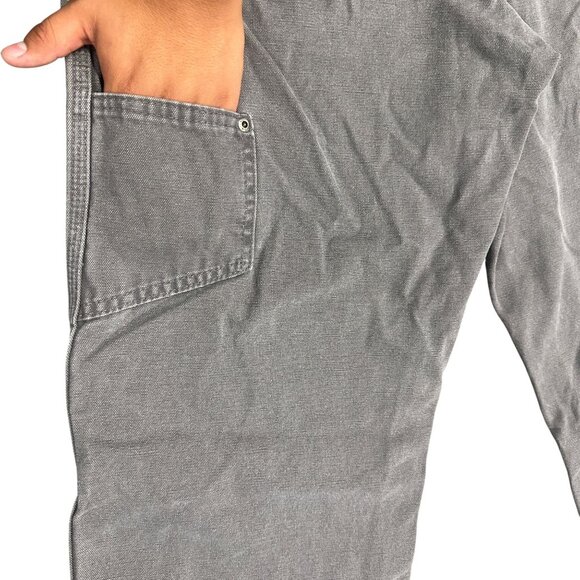 Dickies Carpenter Pants Gray Mens 36X34 Duck Canvas Workwear Normcore Rugged - Picture 6 of 15